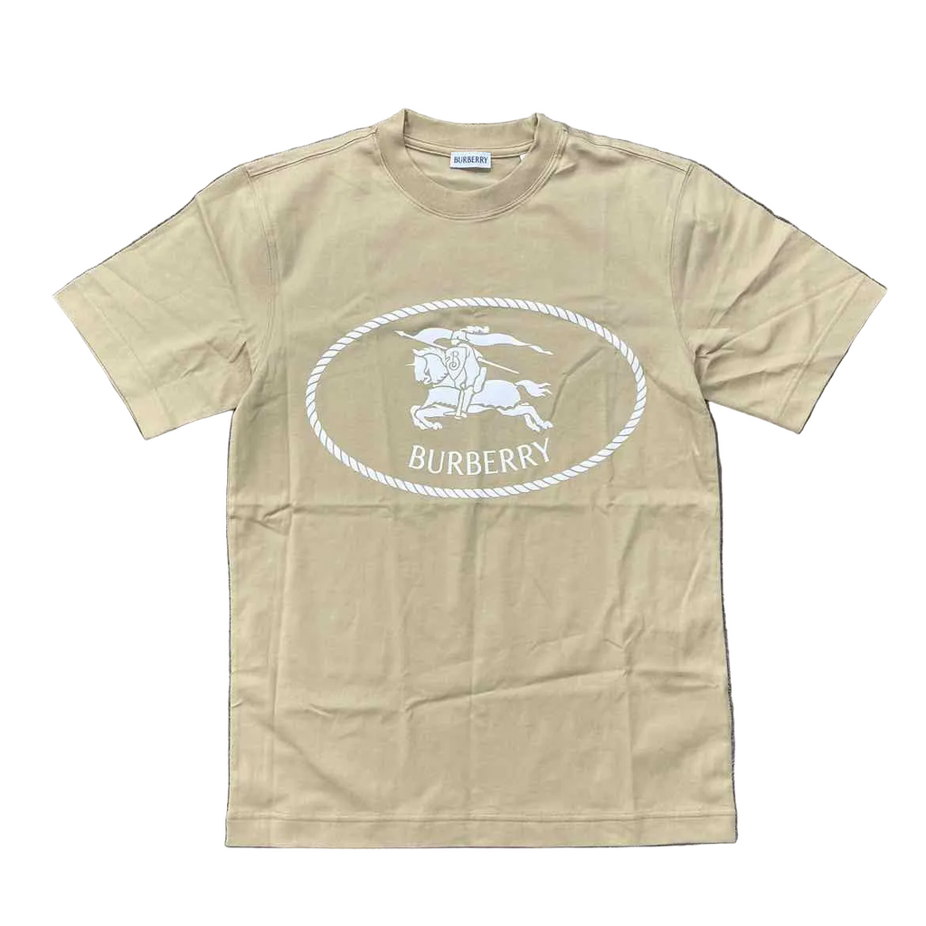 Burberry T-Shirt "KNIGHT STAMP" Flax New Size S