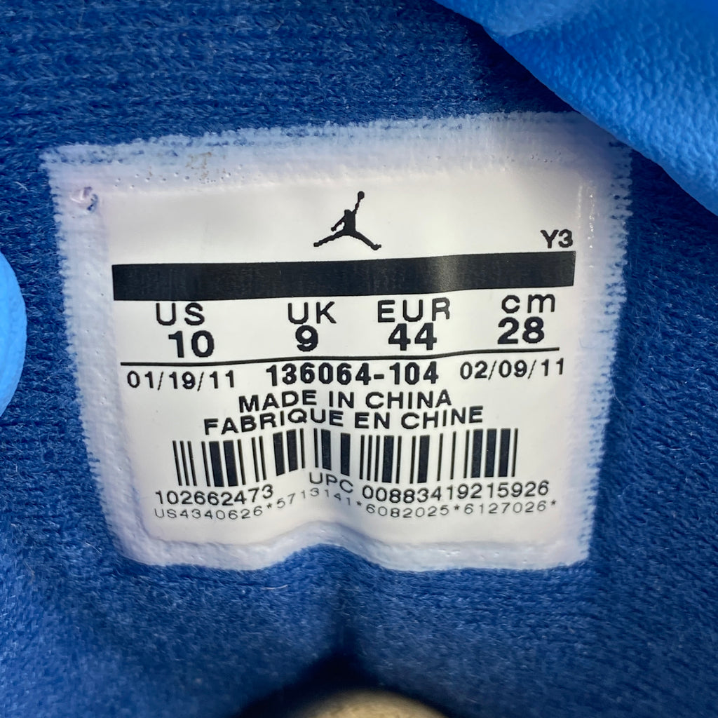 Air Jordan 3 Retro "True Blue" 2011 New Size 10