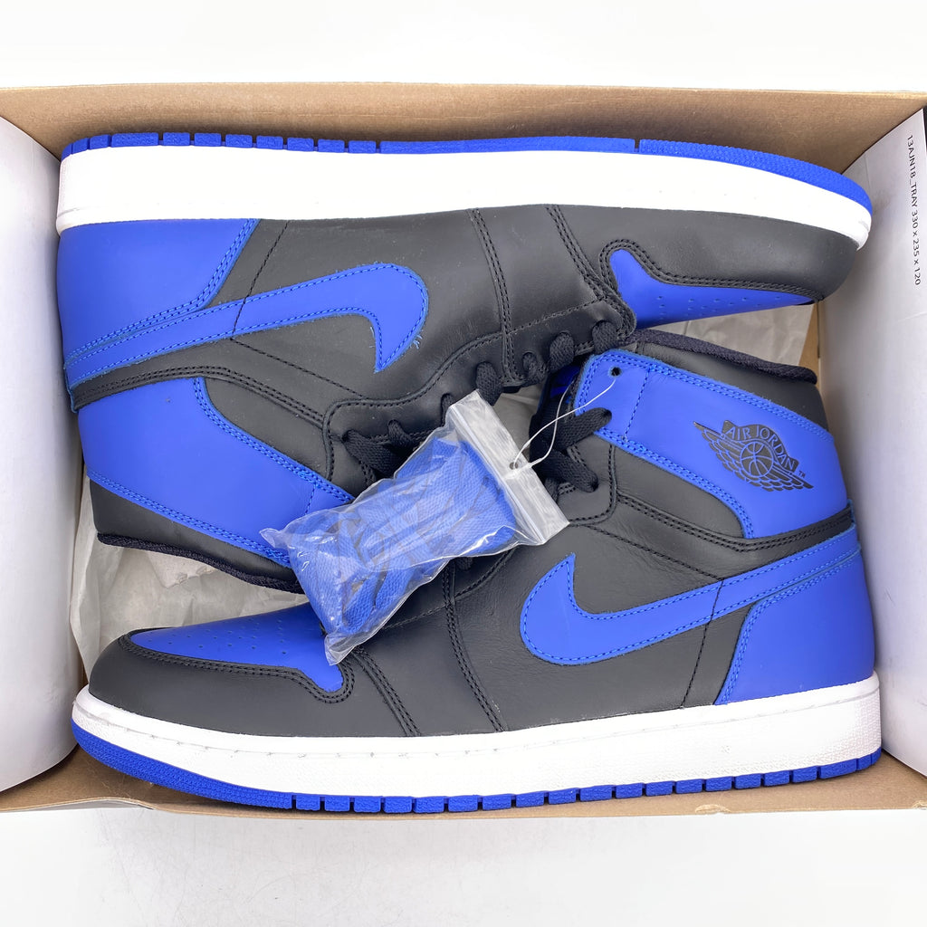 Air Jordan 1 Retro High "Black Royal Blue" 2013 New Size 12
