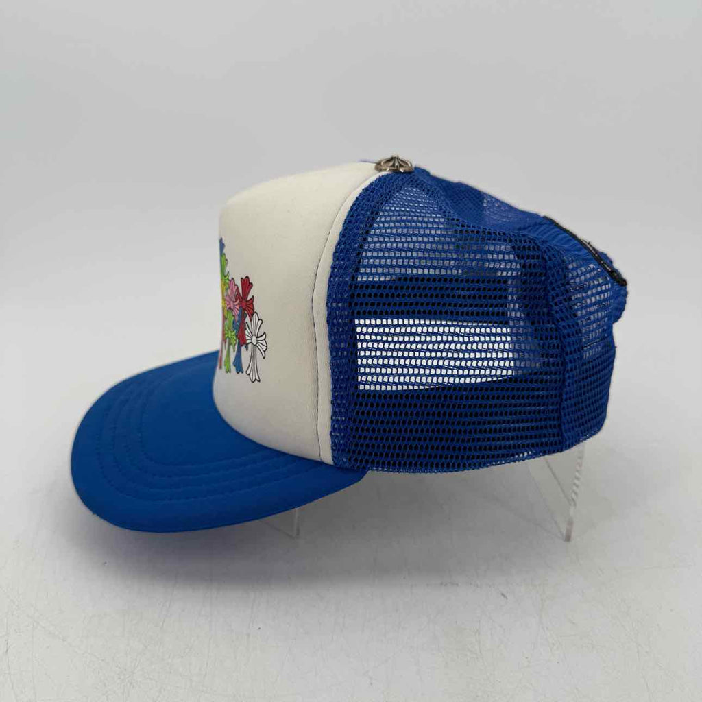 Chrome Hearts Trucker Hat "CEMETERY" Used Blue Size OS