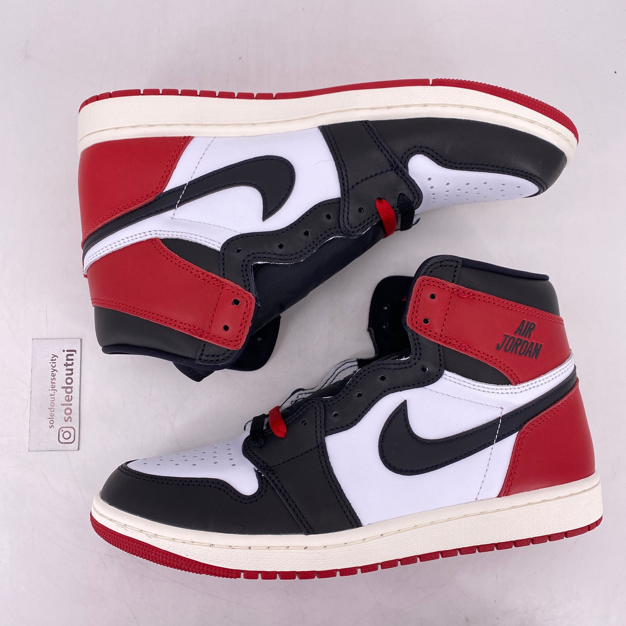 Air Jordan 1 Retro High OG &quot;Black Toe Reimagined&quot; 2025 New Size 10.5