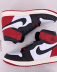 Air Jordan 1 Retro High OG "Black Toe Reimagined" 2025 New Size 10.5