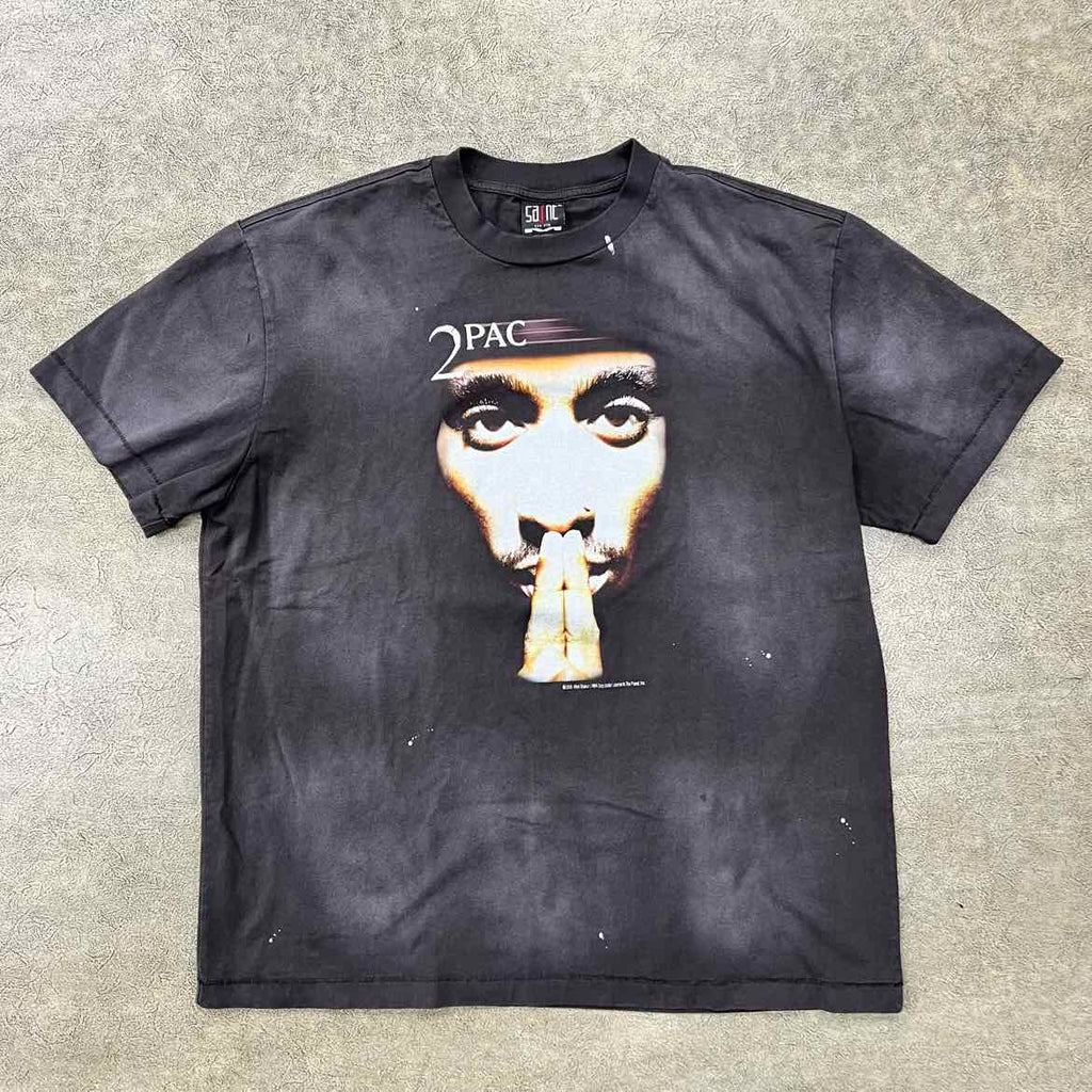 Saint Michael T-Shirt "2PAC" Black Used Size XL