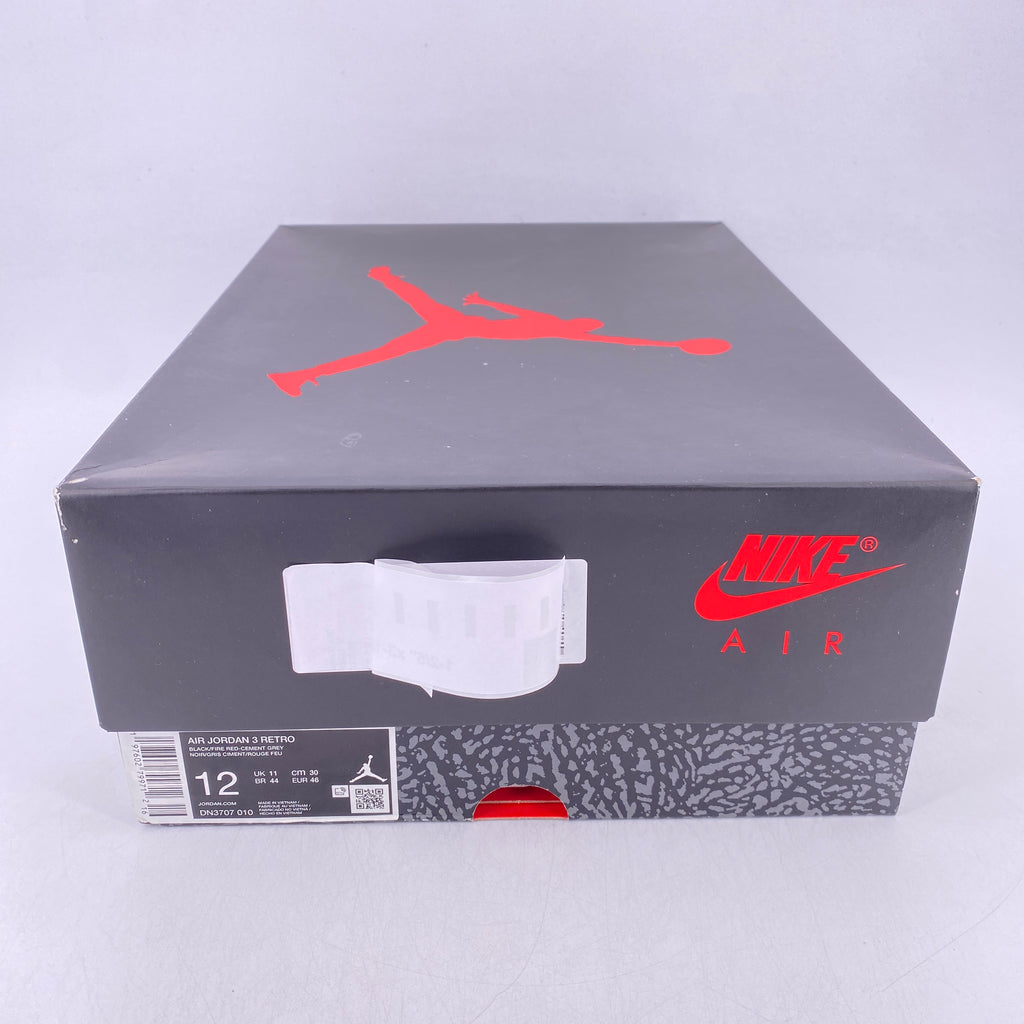 Air Jordan 3 Retro "Black Cement" 2024 New Size 12