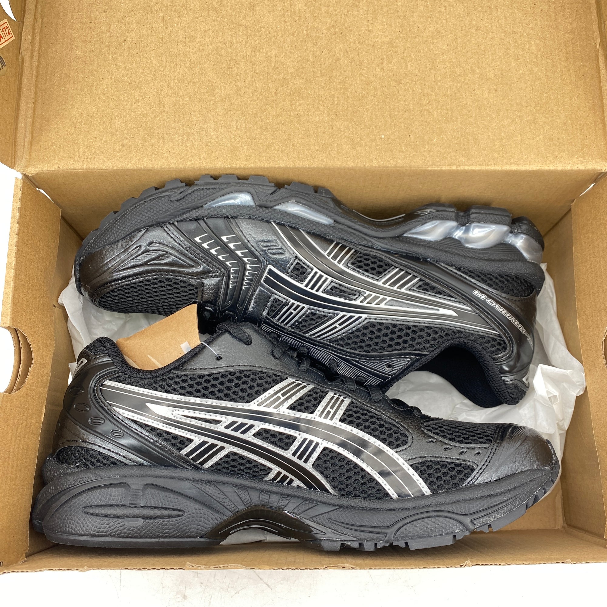 Asics Gel-Kayano 14 &quot;Black Pure Silver&quot; 2024 New Size 7