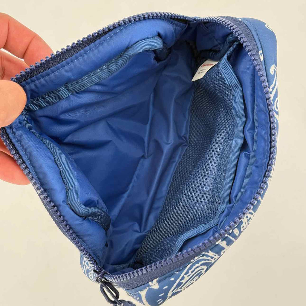 Supreme Pouch "PUFFER" Used Blue Size OS