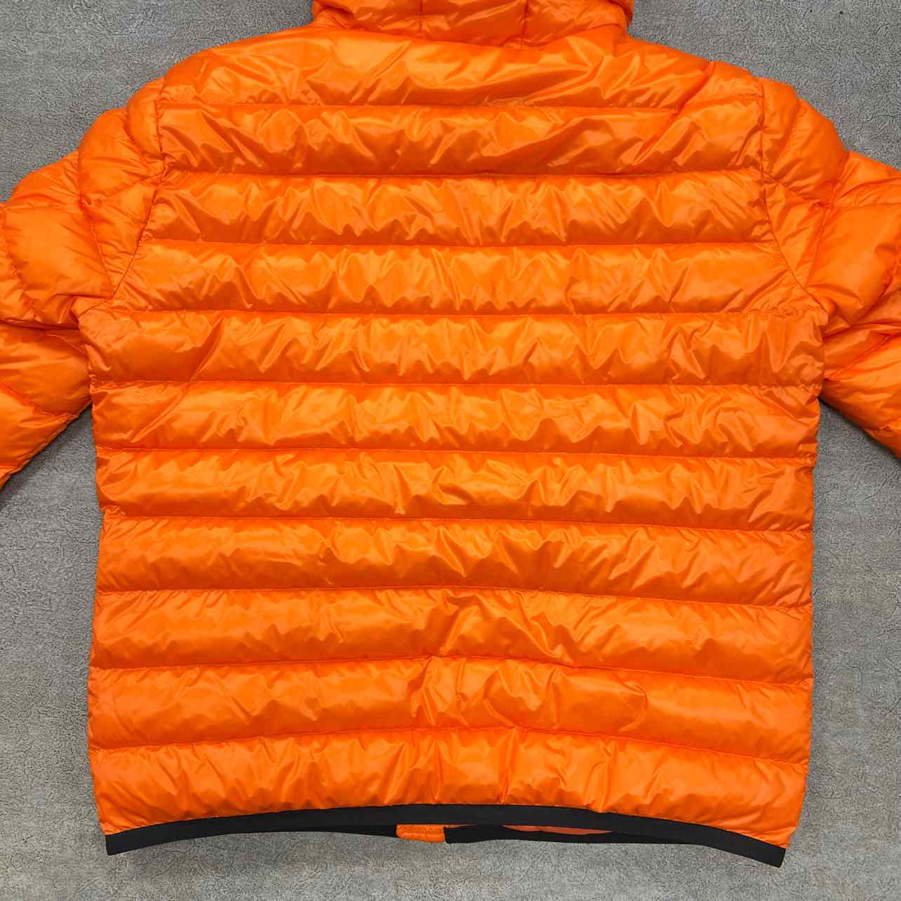 Moncler Jacket &quot;KAVIK GUIBBOTTO&quot; Orange Used Size 5