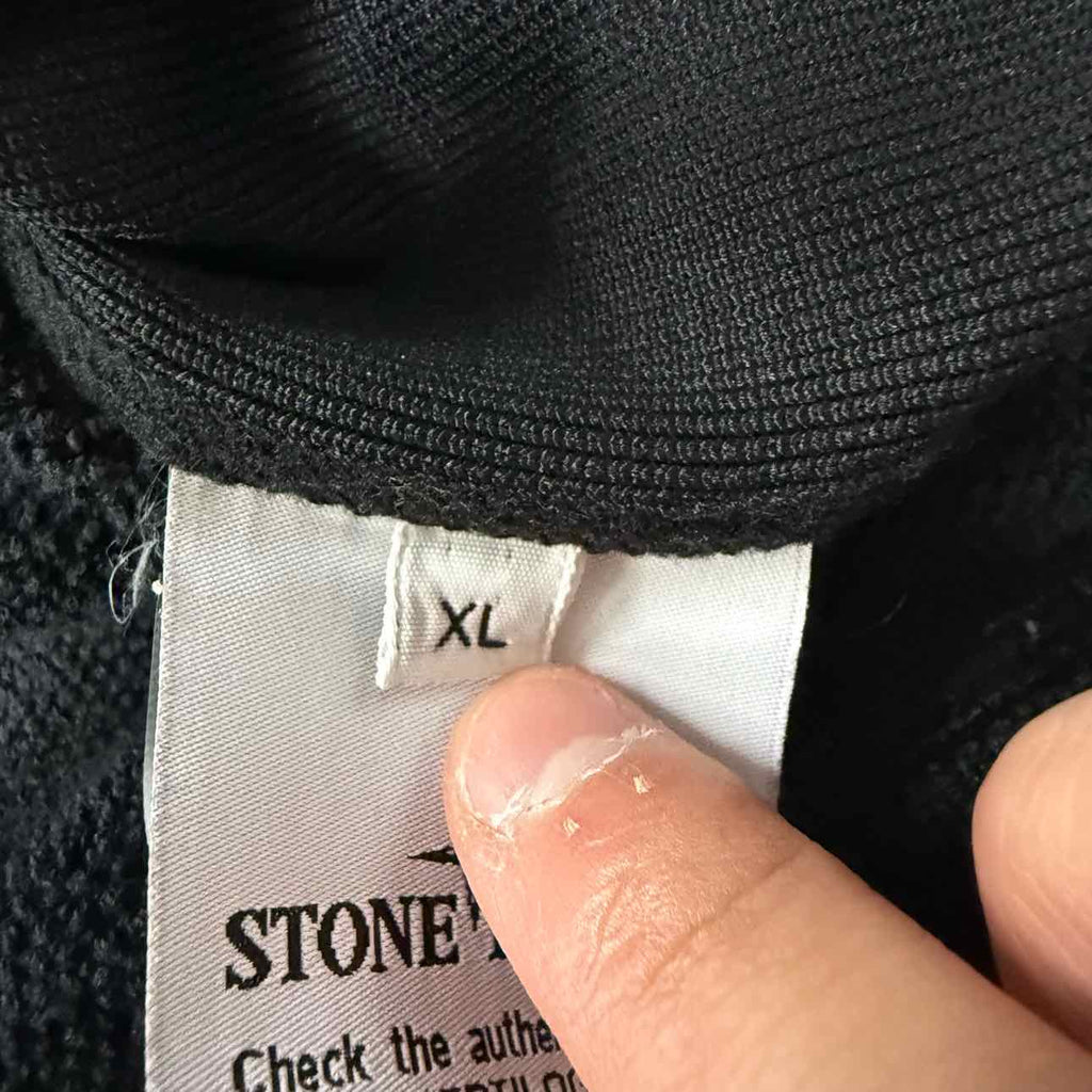 Stone Island Half Zip Pullover "PATCH" Black Used Size XL