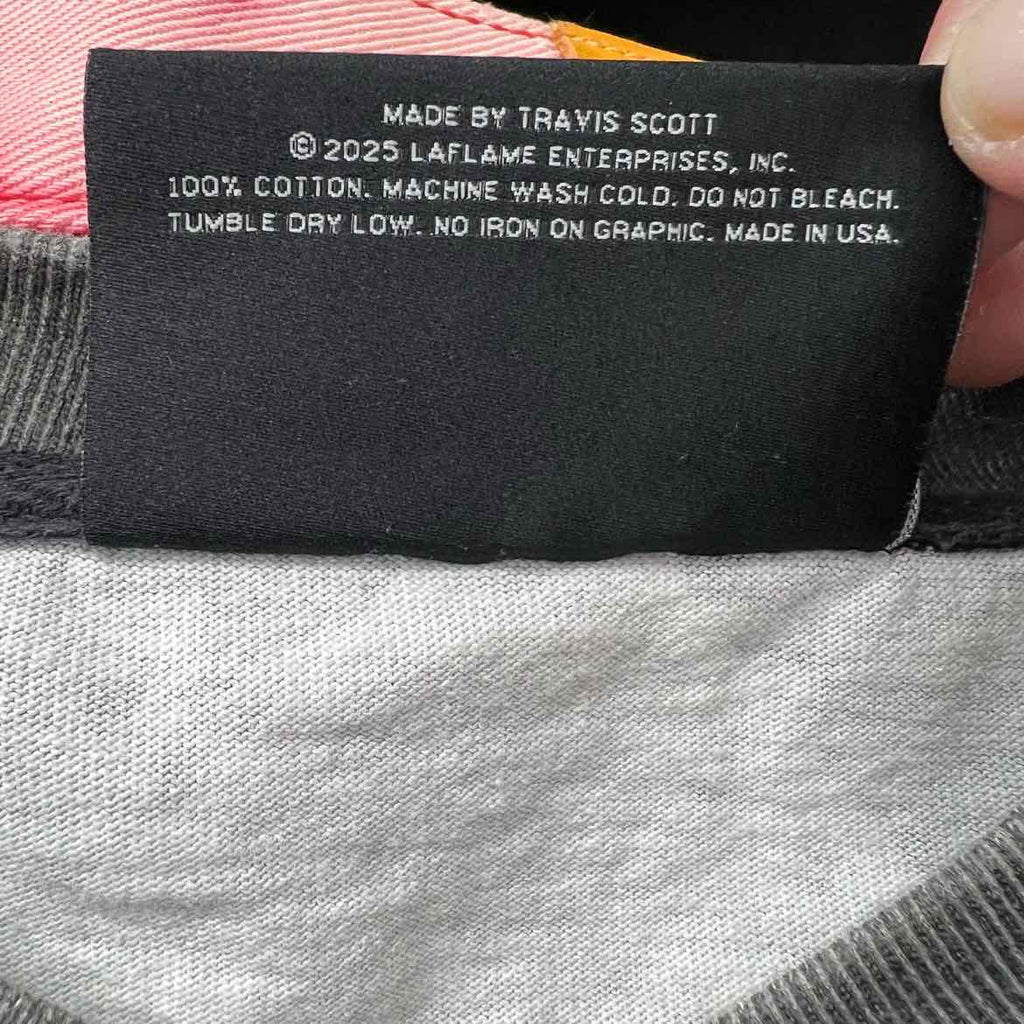 Travis Scott Jersey "JACKBOYS 2 FOX RACING" Black Used Size 2XL
