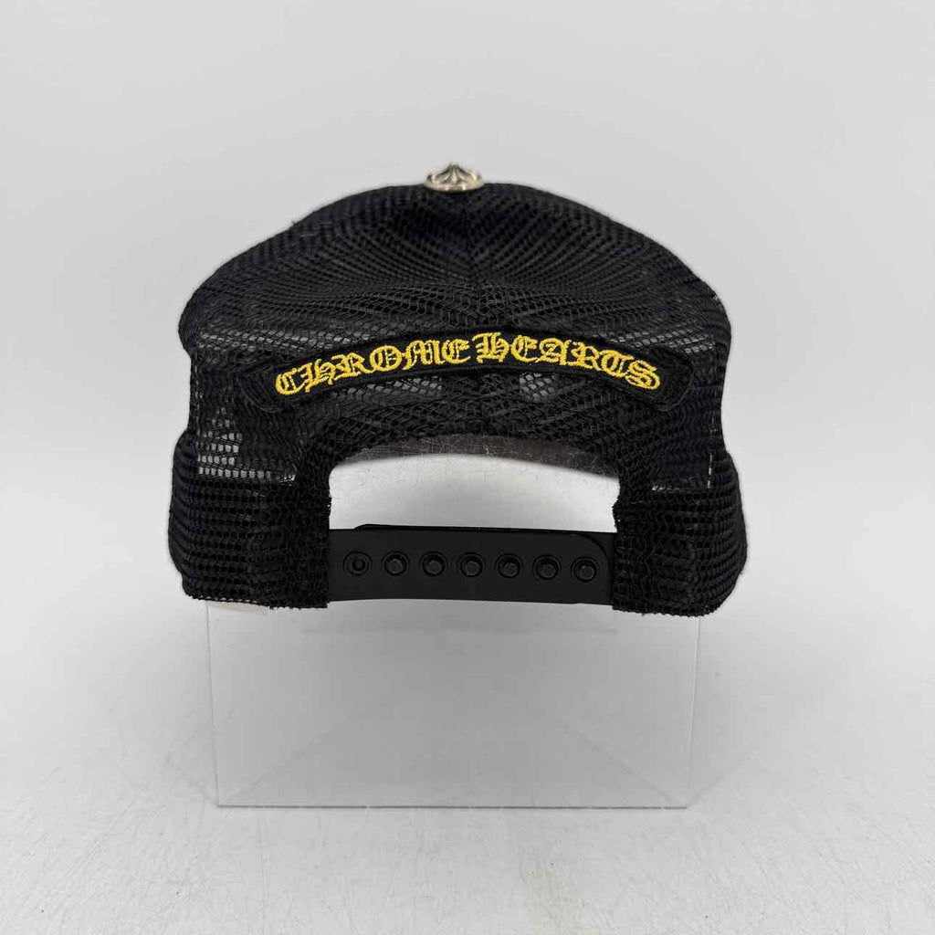 Chrome Hearts Trucker Hat "SEAL STAMP" Used Black Size OS