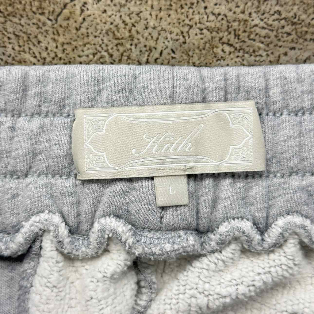 Kith Sweatpants "STRIPED LOGO" Grey Used Size L