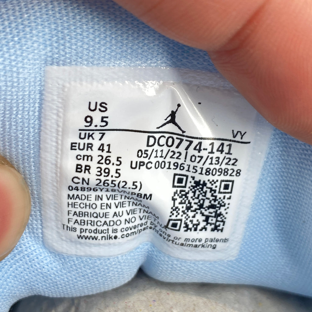 Air Jordan (W) 1 Low "White Ice Blue" 2022 New Size 9.5W