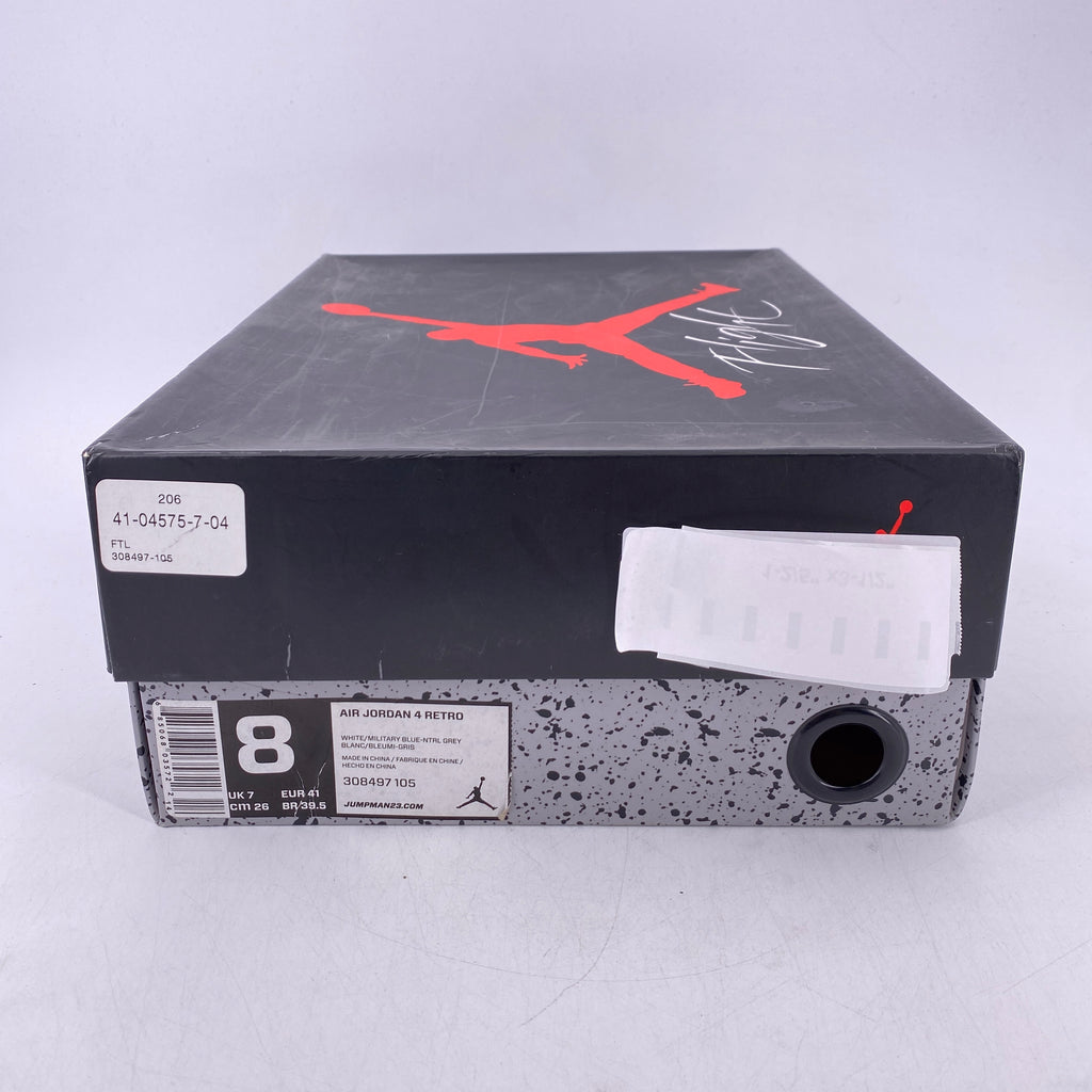 Air Jordan 4 Retro "Military Blue" 2012 Used Size 8