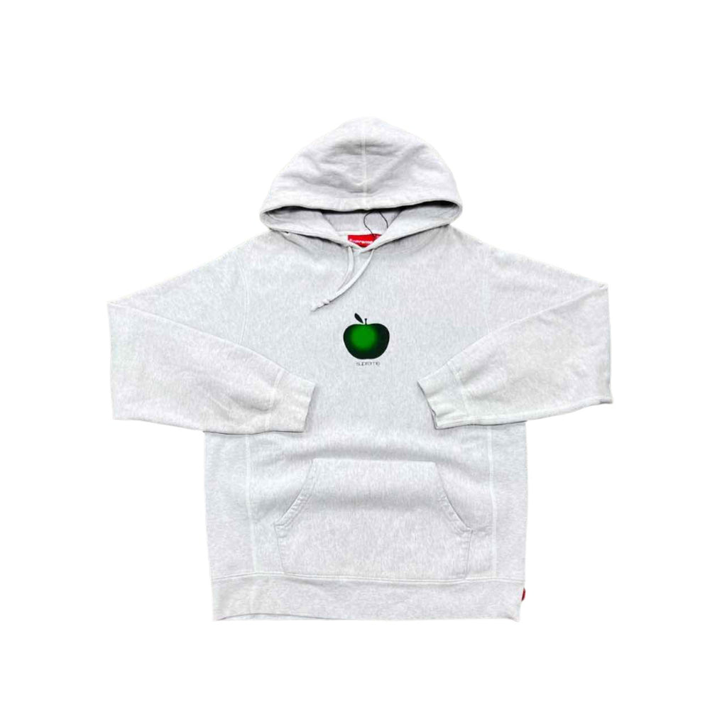 Supreme Hoodie "APPLE" Ash Used Size L