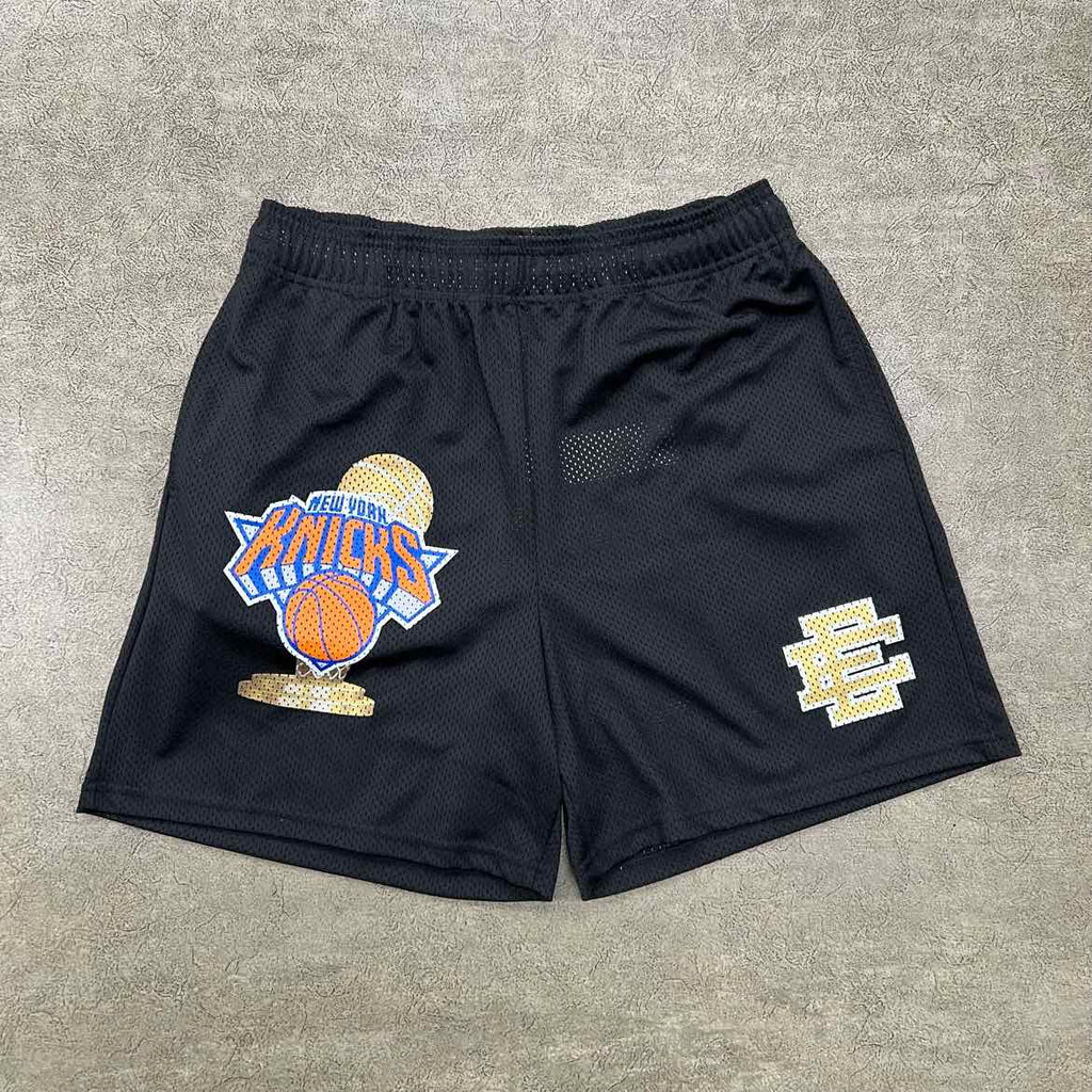 Eric Emanuel Shorts "KNICKS" Black New Size XL