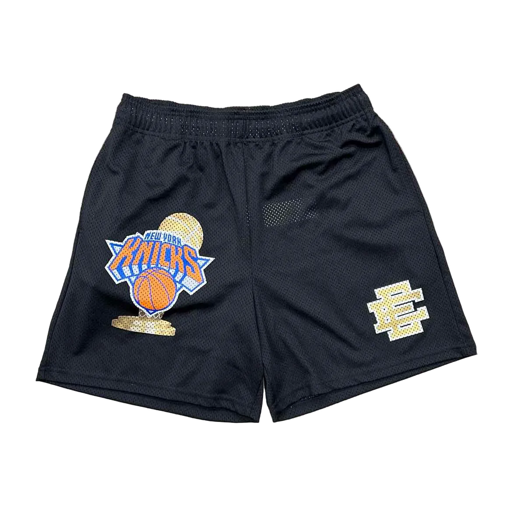 Eric Emanuel Shorts "KNICKS" Black New Size XL