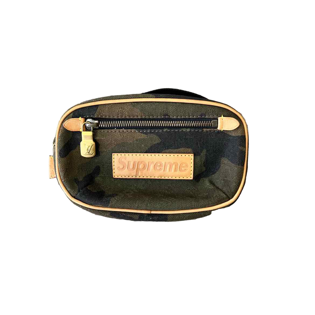 Louis Vuitton Waist Bag "SUPREME BUMBAG" Used Brown