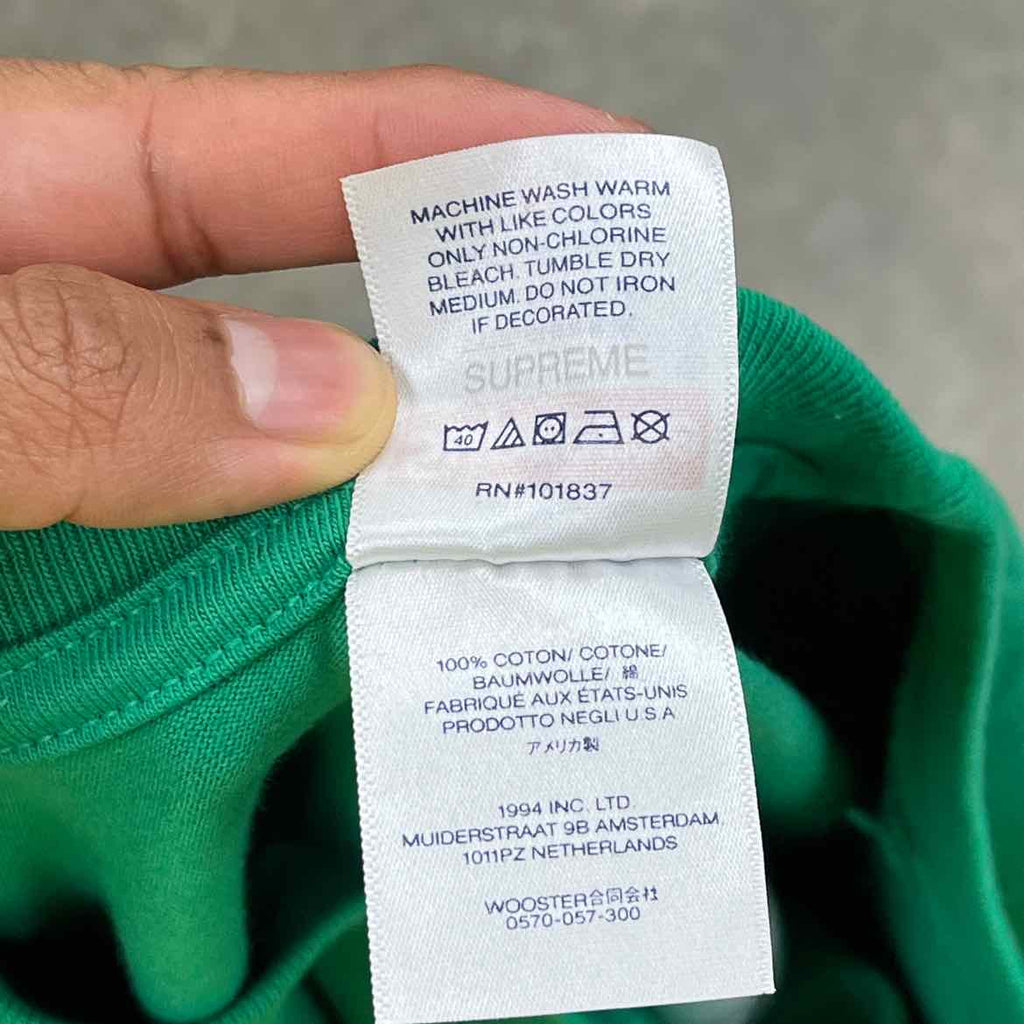 Supreme T-Shirt "BUSINESS" Green Used Size XL