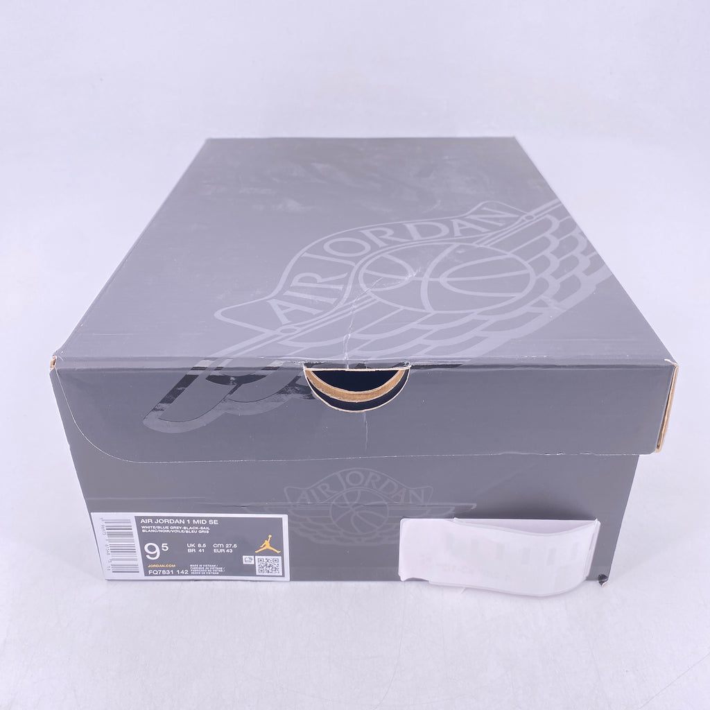 Air Jordan 1 Mid "Brown Blue Grey" 2024 New Size 9.5