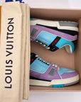 Louis Vuitton Trainer "Purple Blue"  Used Size 8LV