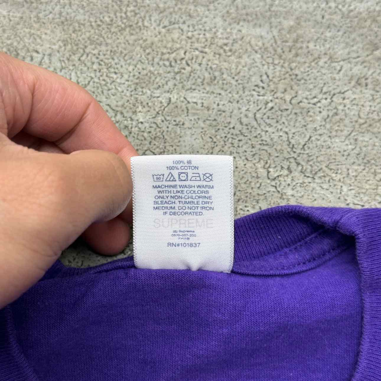 Supreme T-Shirt &quot;RALPH STEADMAN BOX LOGO&quot; Purple Used Size XL