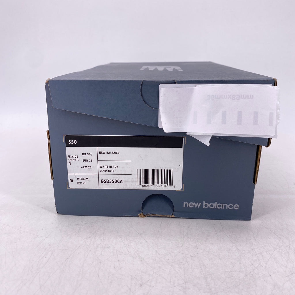 New Balance (GS) 550 "White Black" 2023 Used Size 4Y
