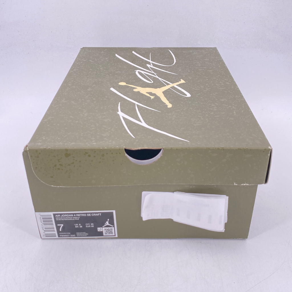 Air Jordan 4 Retro "Medium Olive" 2023 New Size 7