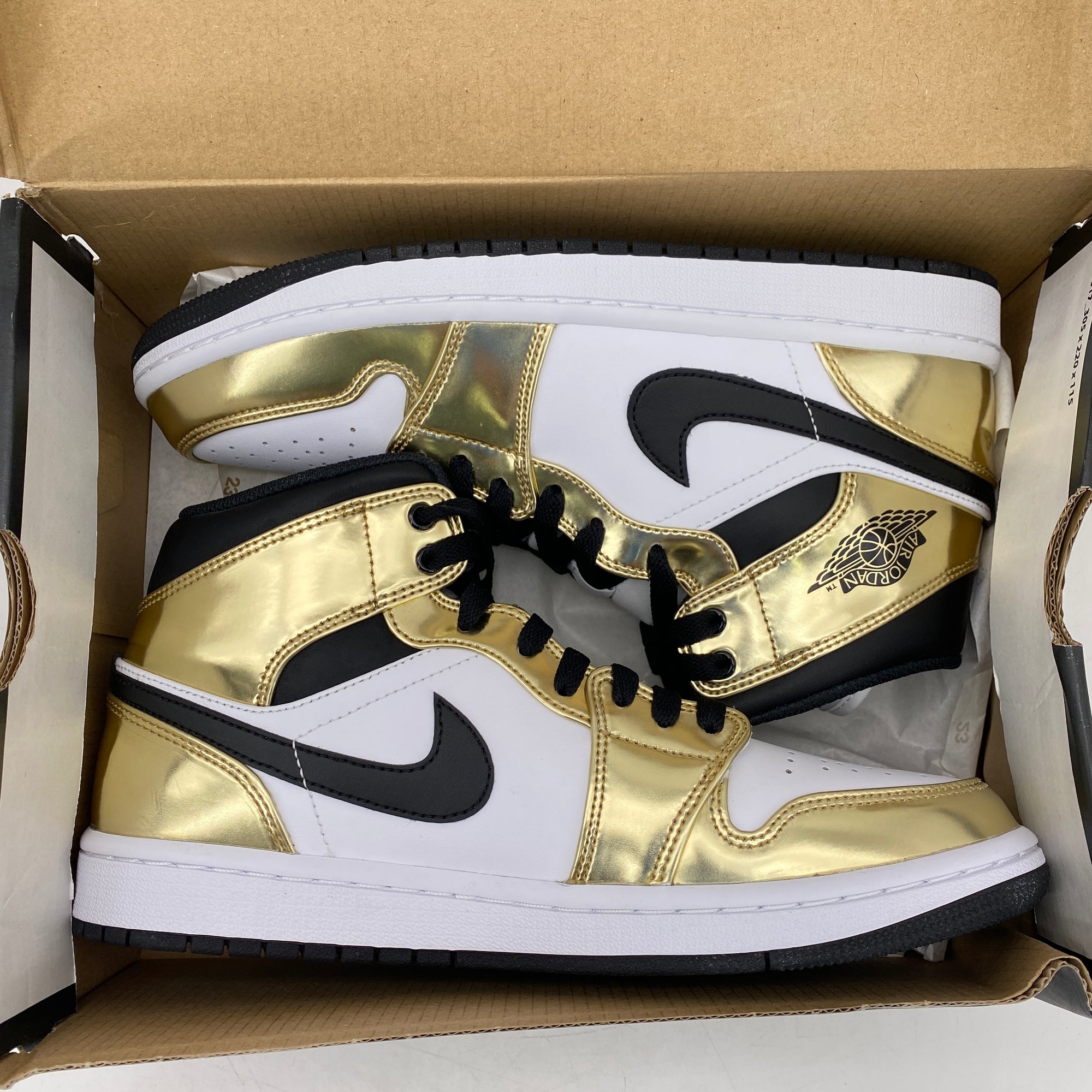 Air Jordan 1 Mid SE &quot;Metallic Gold&quot; 2020 New Size 8