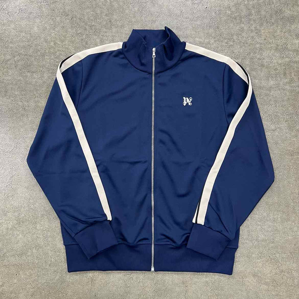 Palm Angels Track Jacket "MONOGRAM" Navy New Size 2XL