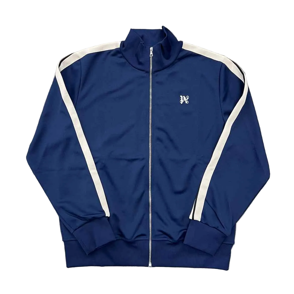 Palm Angels Track Jacket "MONOGRAM" Navy New Size 2XL