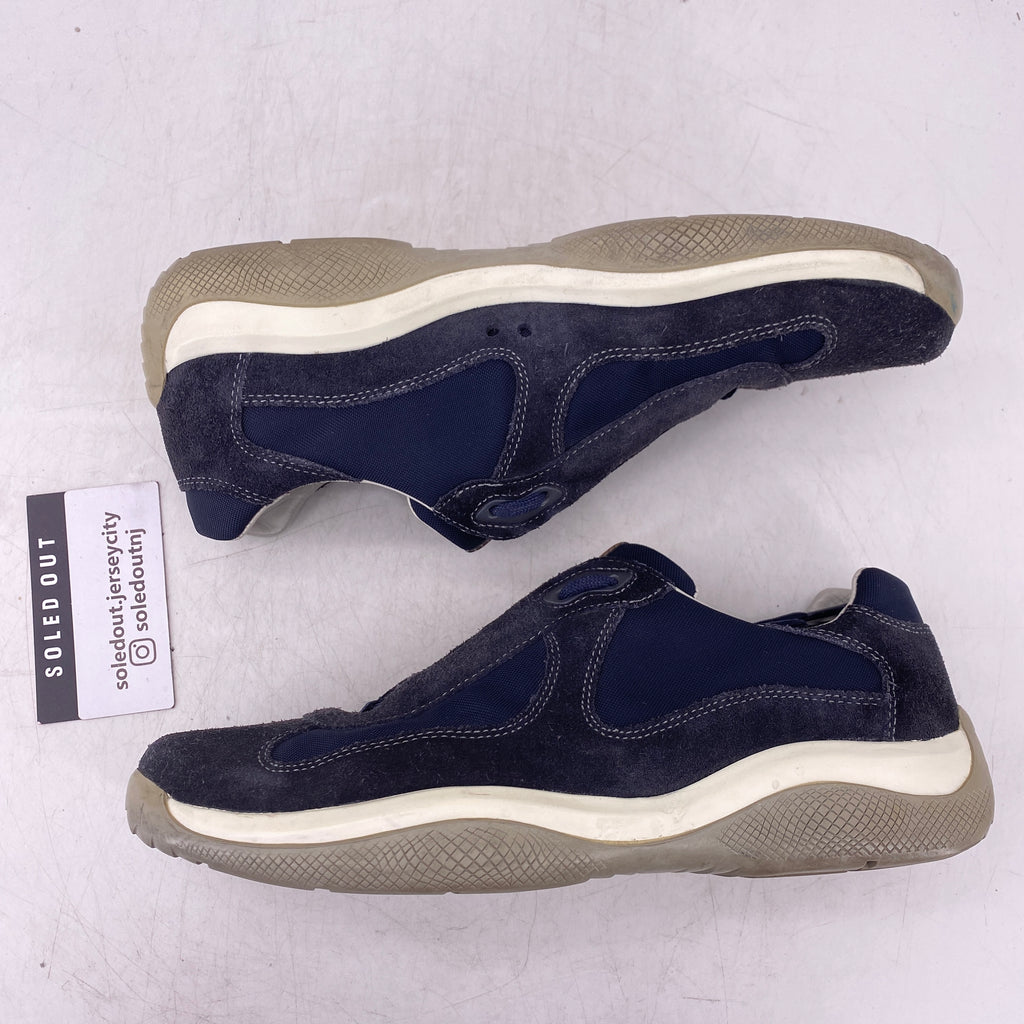 Prada America's Cup "Navy Suede"  Used Size 6 PRADA