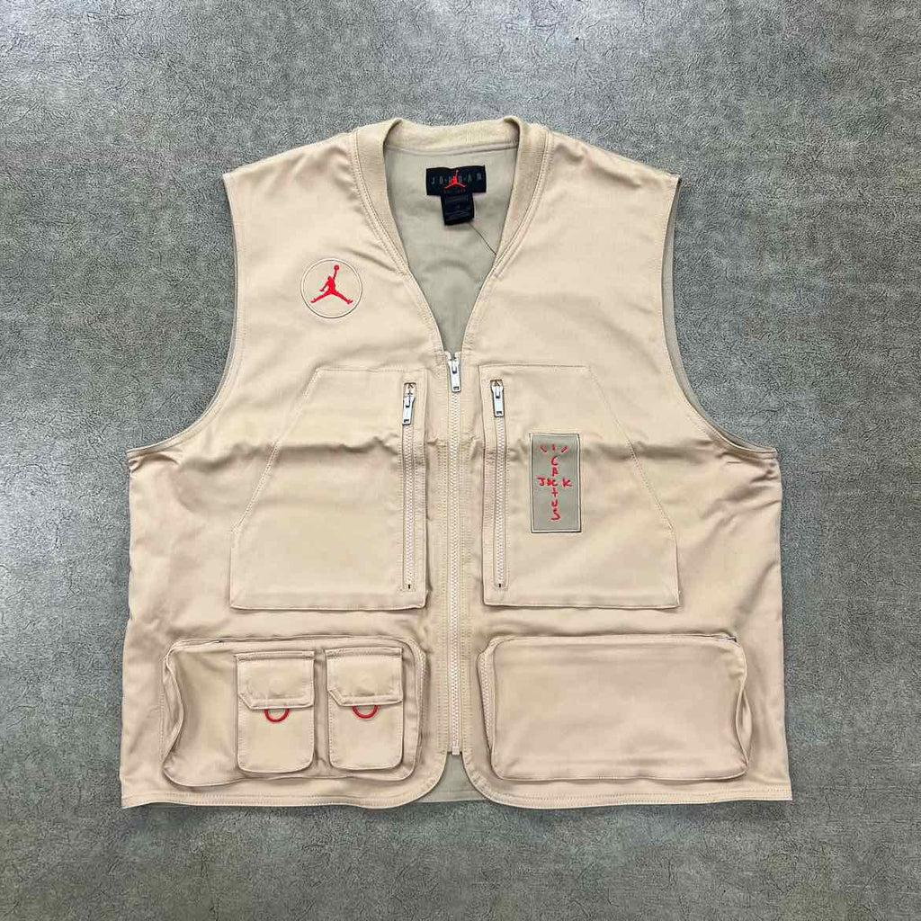 Travis Scott Vest "UTILITY" Khaki New Size XL