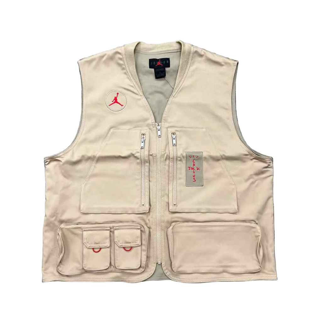 Travis Scott Vest "UTILITY" Khaki New Size XL