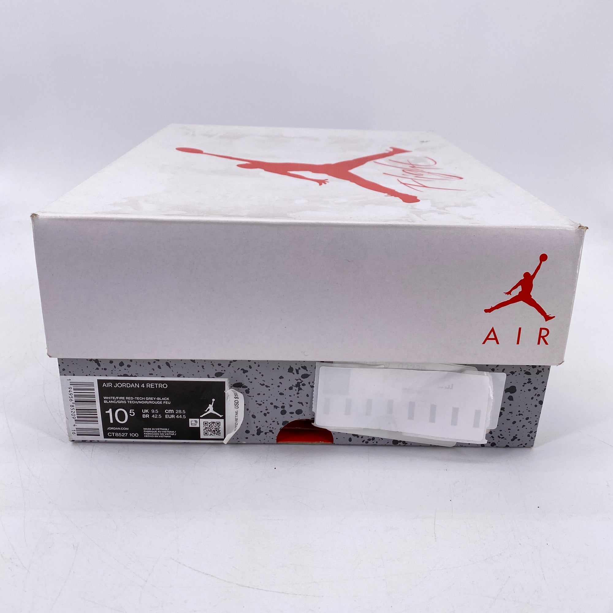 Air Jordan 4 Retro &quot;White Oreo&quot; 2021 New Size 10.5