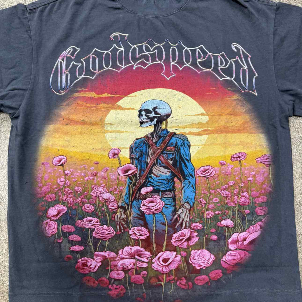 Godspeed T-Shirt "OPEN FIELDS" Black New Size S