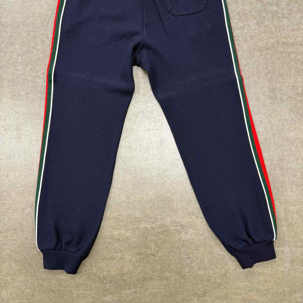 Gucci Sweatpants "STRIPED LOGO" Navy Used Size L