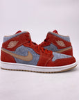 Air Jordan 1 Mid "Denim Red" 2021 Used Size 11