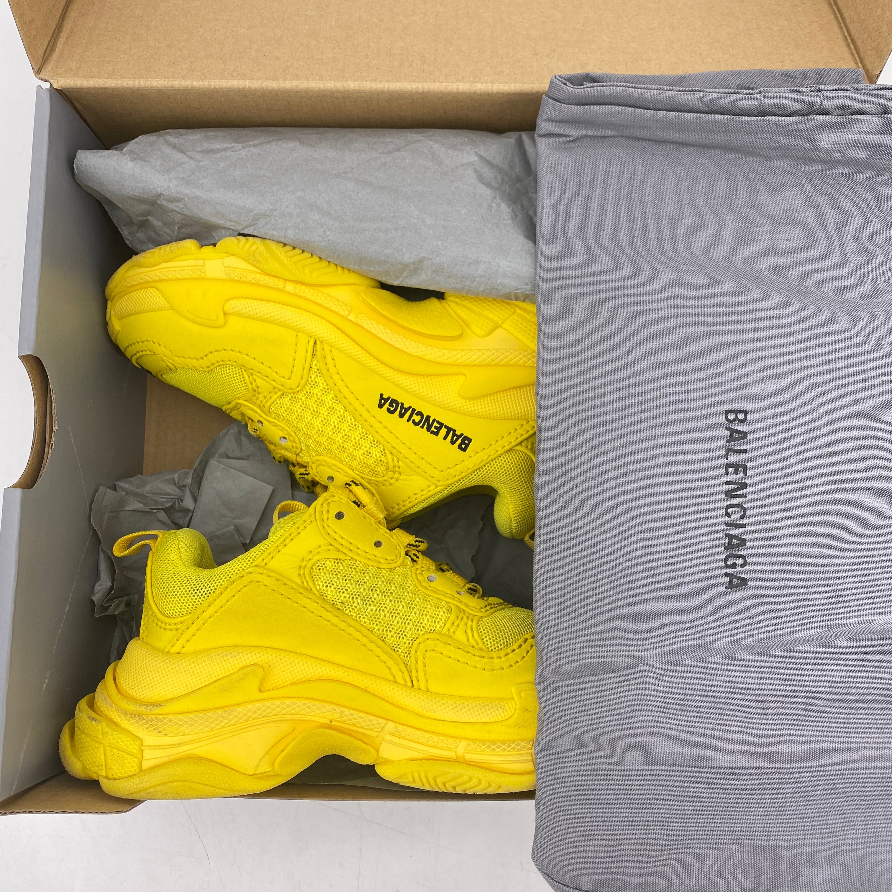 Balenciaga (TD) Triple S &quot;Yellow&quot;  Used Size