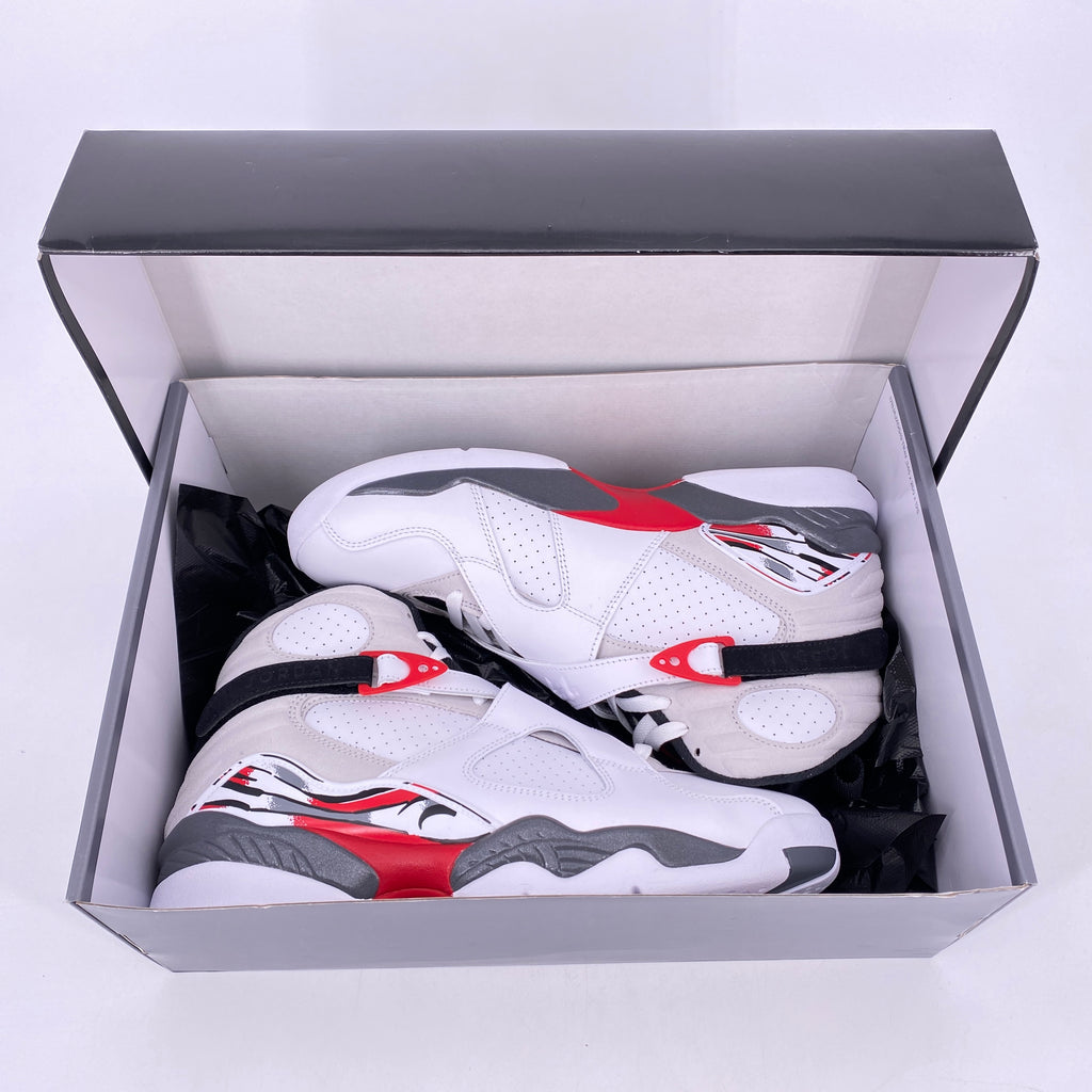 Air Jordan 8 Retro "White True Red" 2025 New Size 10