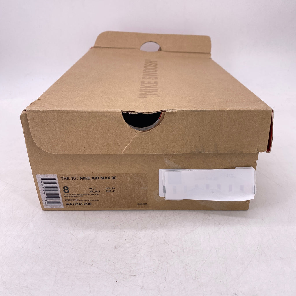 Nike Air Max 90 / OW "Desert Ore" 2019 Used Size 8