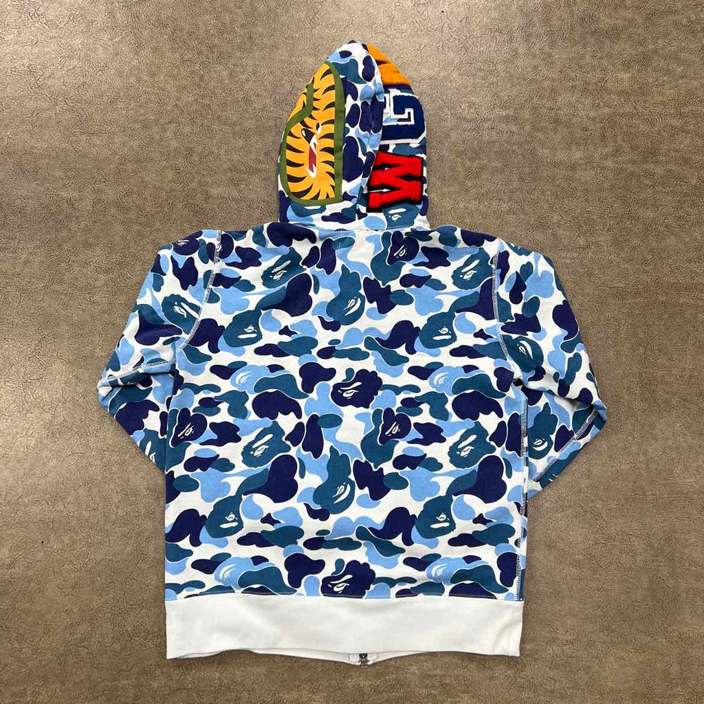 Bape Hoodie "ABC CAMO BLUE" Blue Used Size L