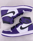 Air Jordan 1 Retro High OG "Court Purple 2.0" 2020 Used Size 10