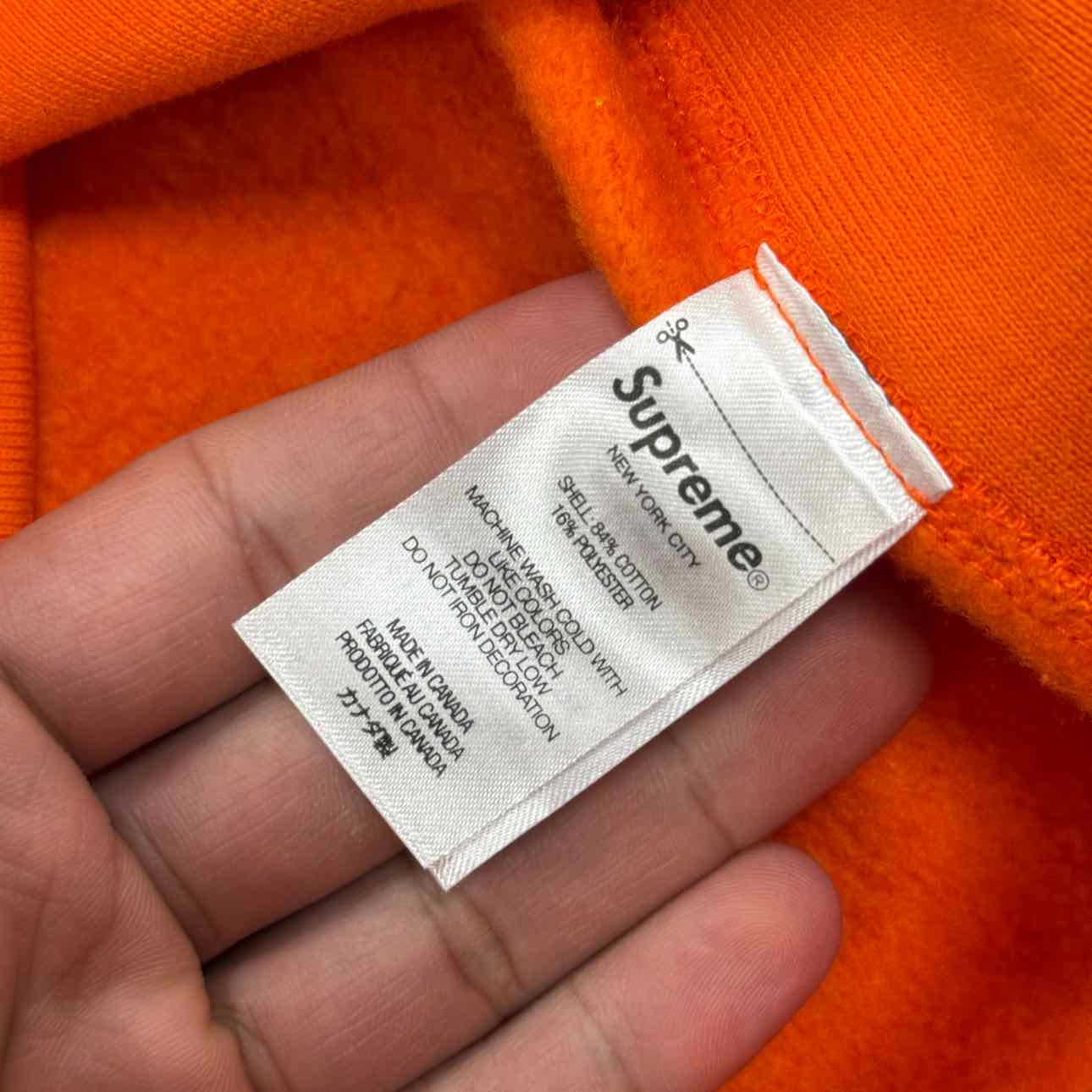 Supreme Hoodie &quot;BOX LOGO&quot; Orange New Size L