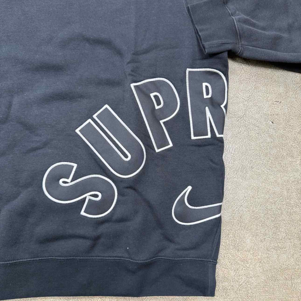 Supreme Crewneck Sweater "SUPREME NIKE ARC" Black New Size L