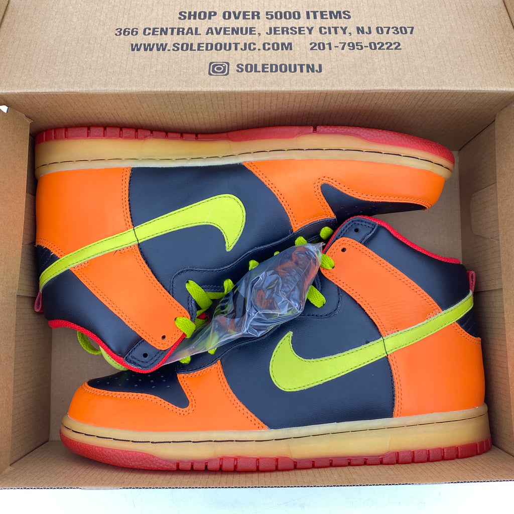Nike Dunk High "Black Orange" 2007 New Size 9.5