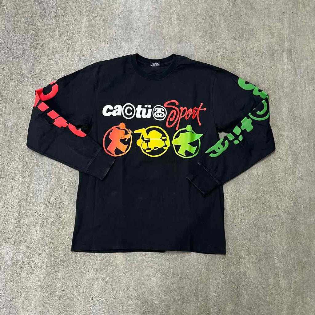 Stussy Long Sleeve "STUSSY X CPFM" Black Used Size M