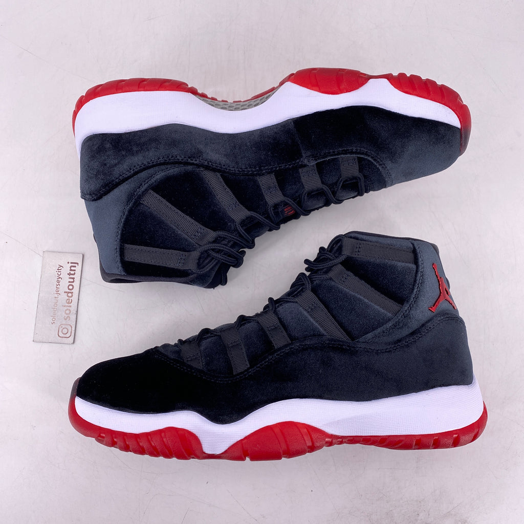 Air Jordan (W) 11 Retro "Bred Velvet" 2024 Used Size 10.5W