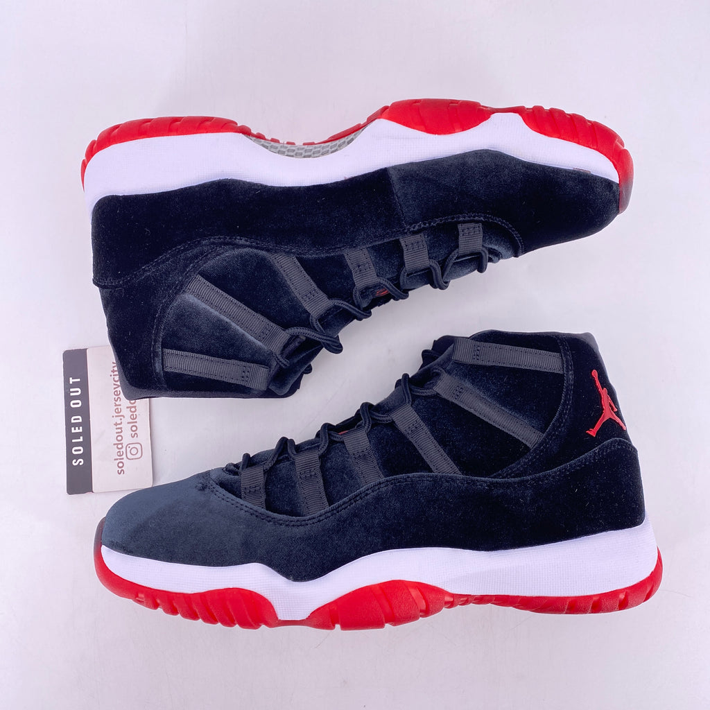 Air Jordan (W) 11 Retro "Bred Velvet" 2024 New Size 11.5W