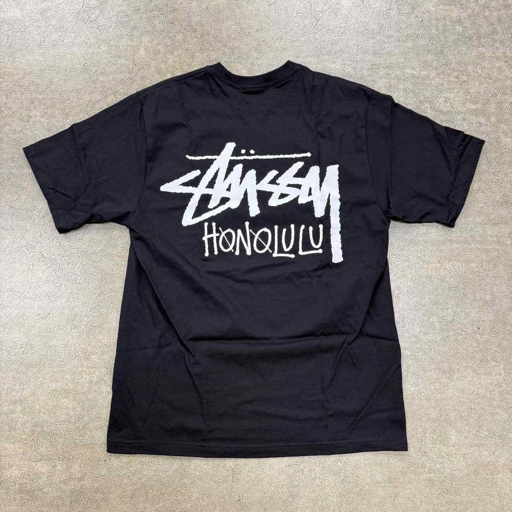 Stussy T-Shirt "HONOLULU" Black New Size M