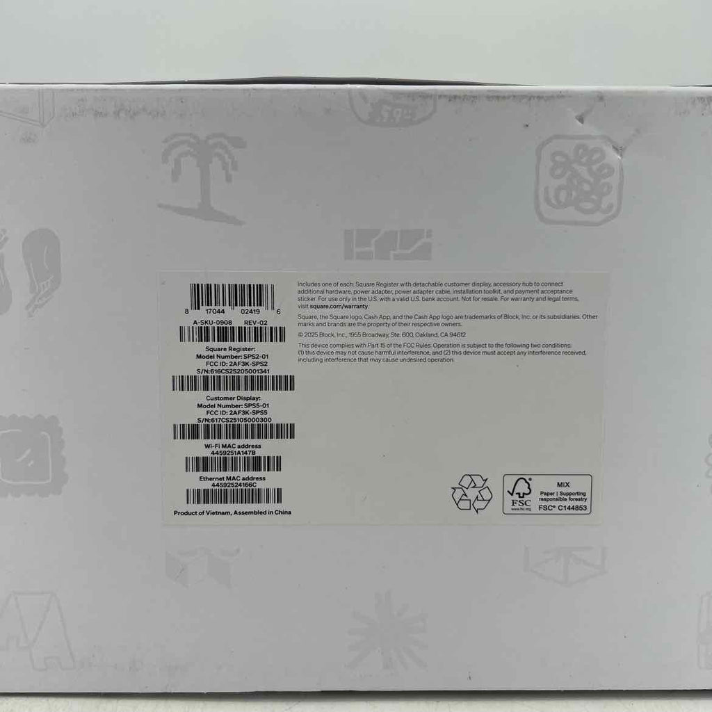 Square "SQUARE REGISTER 2ND GEN" New (Cond)